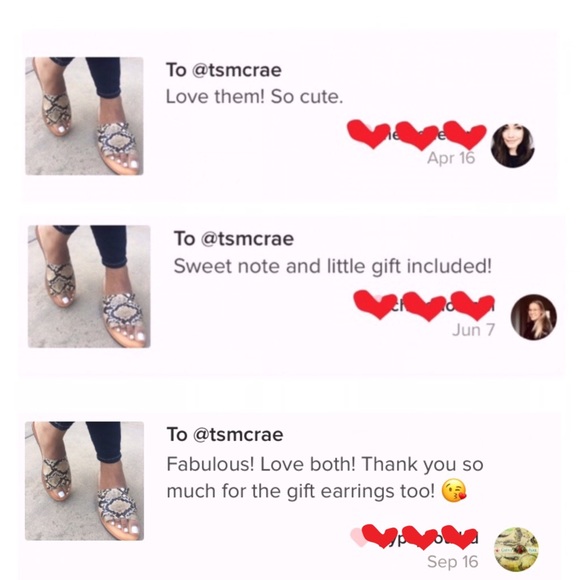 5 ⭐️ Tan Snake One Band Slide Sandal - Picture 4 of 4